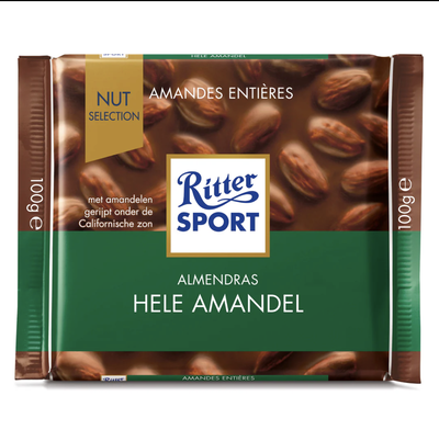 Chocolate con Leche y Almendras Enteras